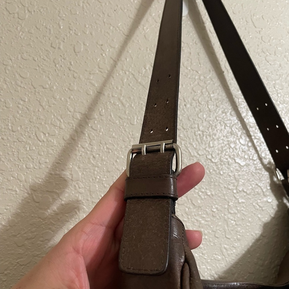 Leather boho shoulder purse - Picture 6 of 13